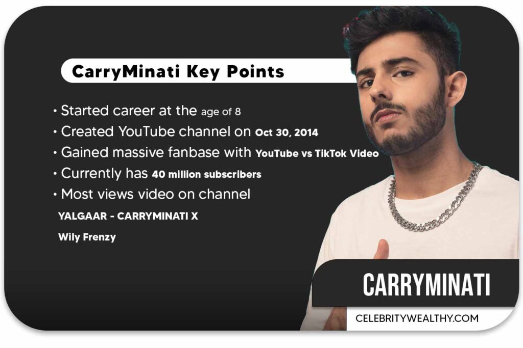 CarryMinati Career Points