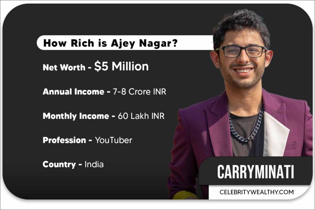 CarryMinati Net Worth and YouTube Income
