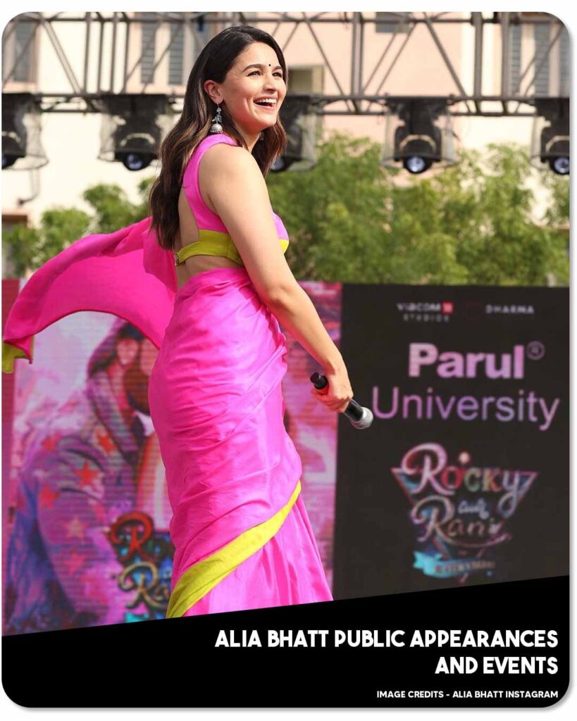 Alia Bhatt Public Appearances and Events