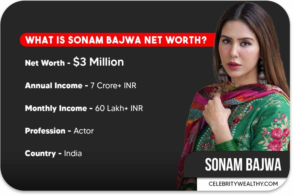 Sonam Bajwa Net Worth and Income